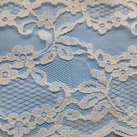 Vintage French Calais Leavers Lace 14-Yards 3.75in Bridal Couture Scalloped - Picture 4 of 6